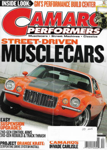 CAMARO PERFORMERS 2008 OCT - STREET MUSCLECARS, SUSP UPGR, PROJ ORANGE KRATE